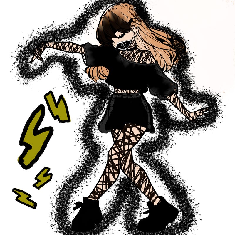 realistic girl danceing