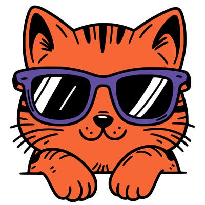 cat with sunglasses