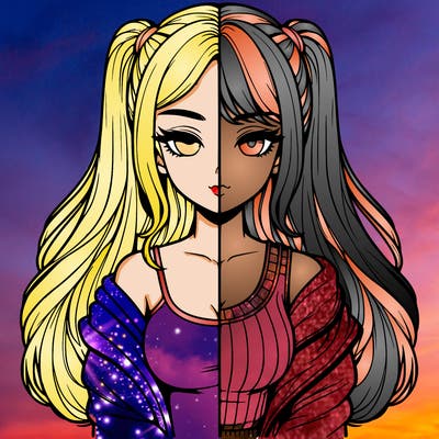 realistic girl split