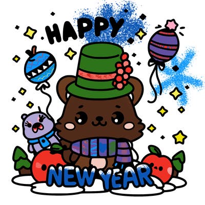 message : happy new year