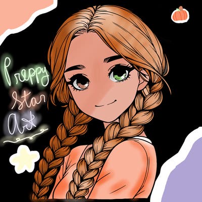realistic girl with braids