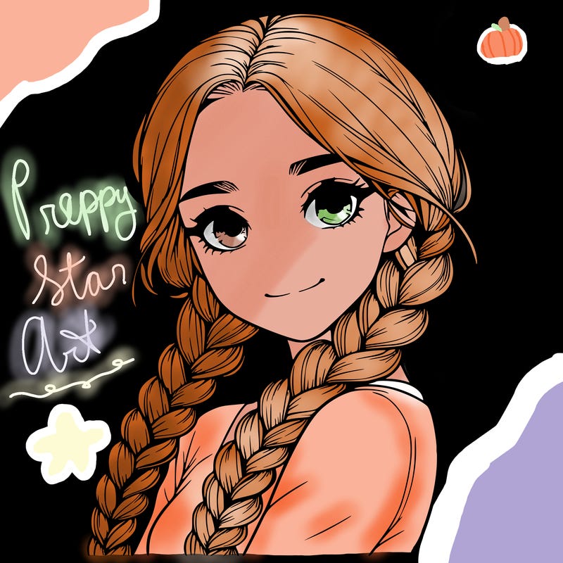 realistic girl with braids