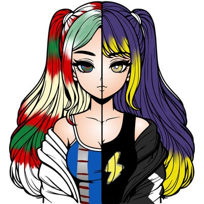 realistic girl split