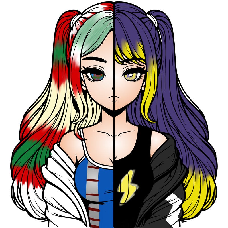 realistic girl split