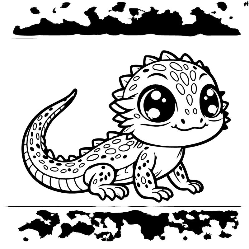 baby cute bearded dragon