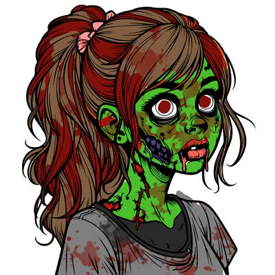 realistic zombie girl