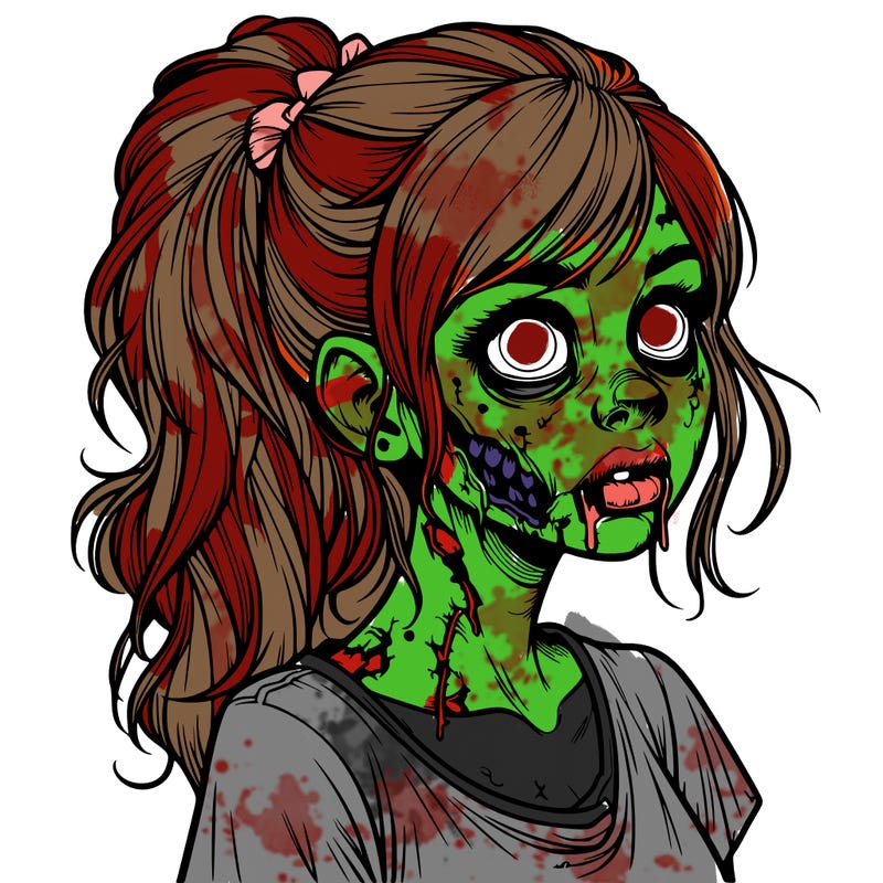 realistic zombie girl