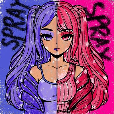 realistic girl split