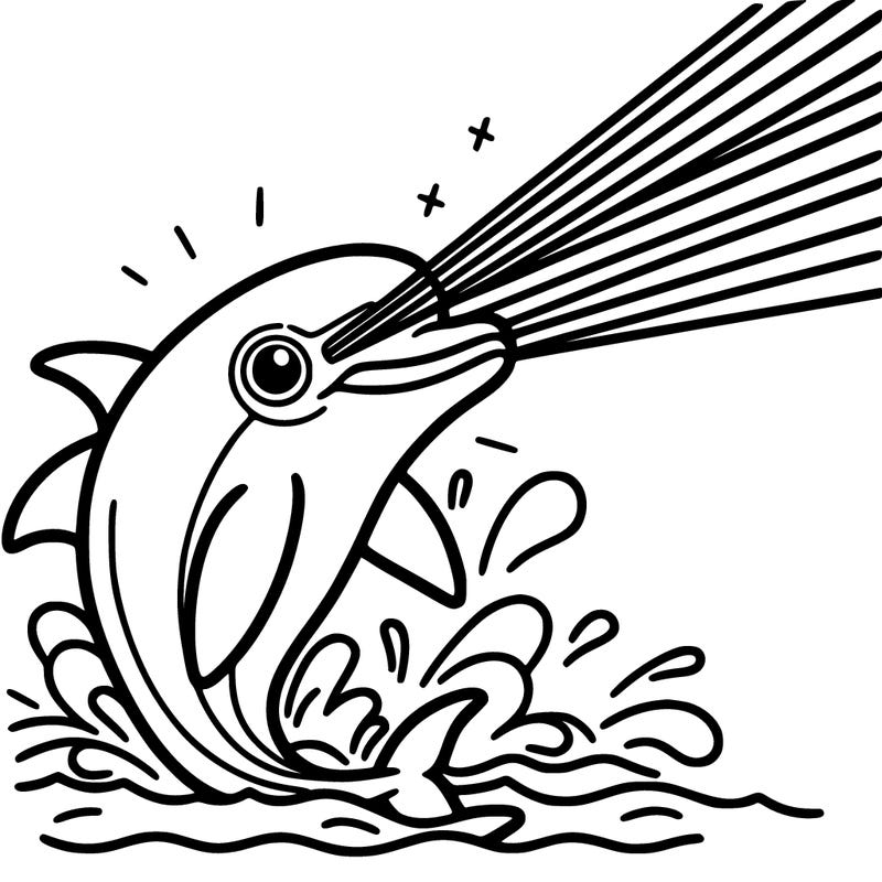 a dolphin shooting lasers out of his eyes