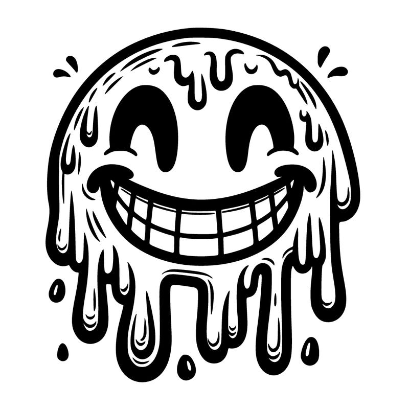 drippy smiley face