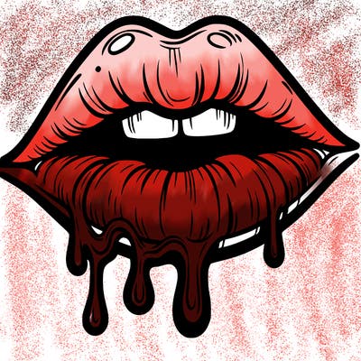lips that look realistic and drip