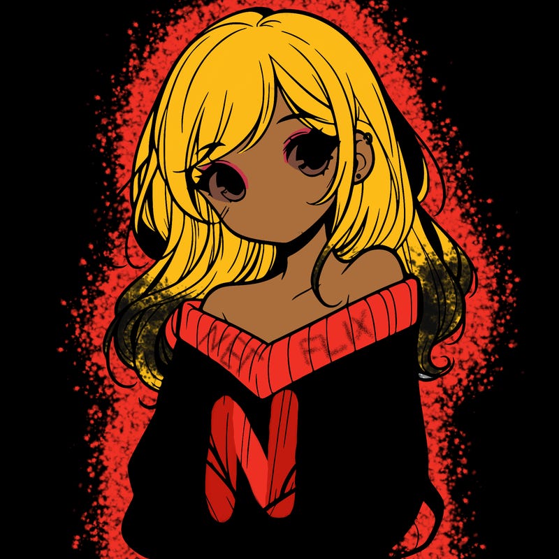 shy pretty girl wearing a sweater that is falling off one shoulder portrait