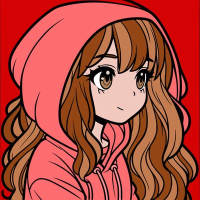 girl in hoodie