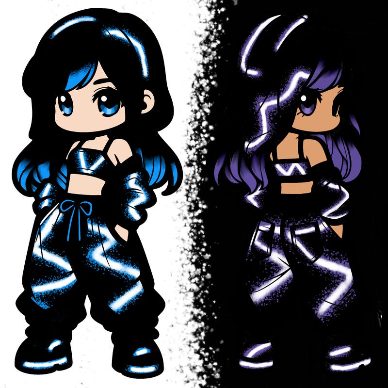 girl in crop top and baggy pants