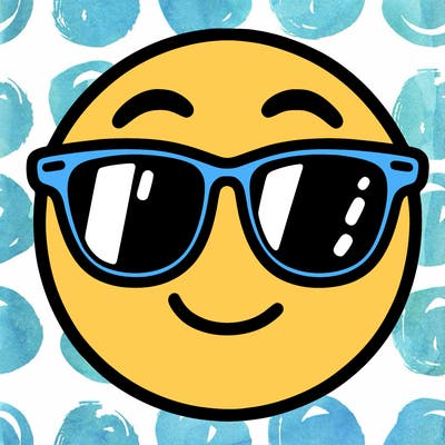 emoji with sunglasses