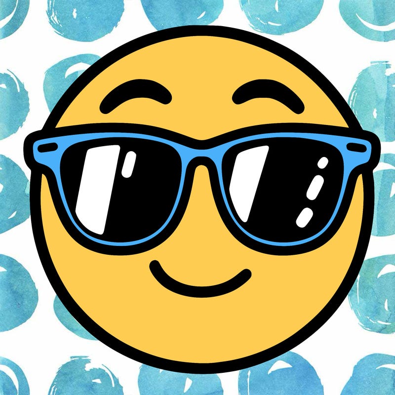 emoji with sunglasses