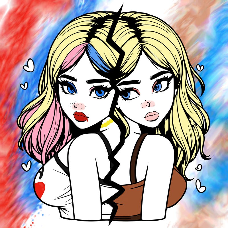 realistic girl split