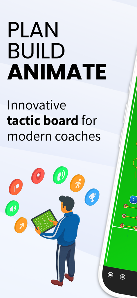 Pocket Coach Board Soccer - Digital soccer tactic board app for planning and animating coaching drills