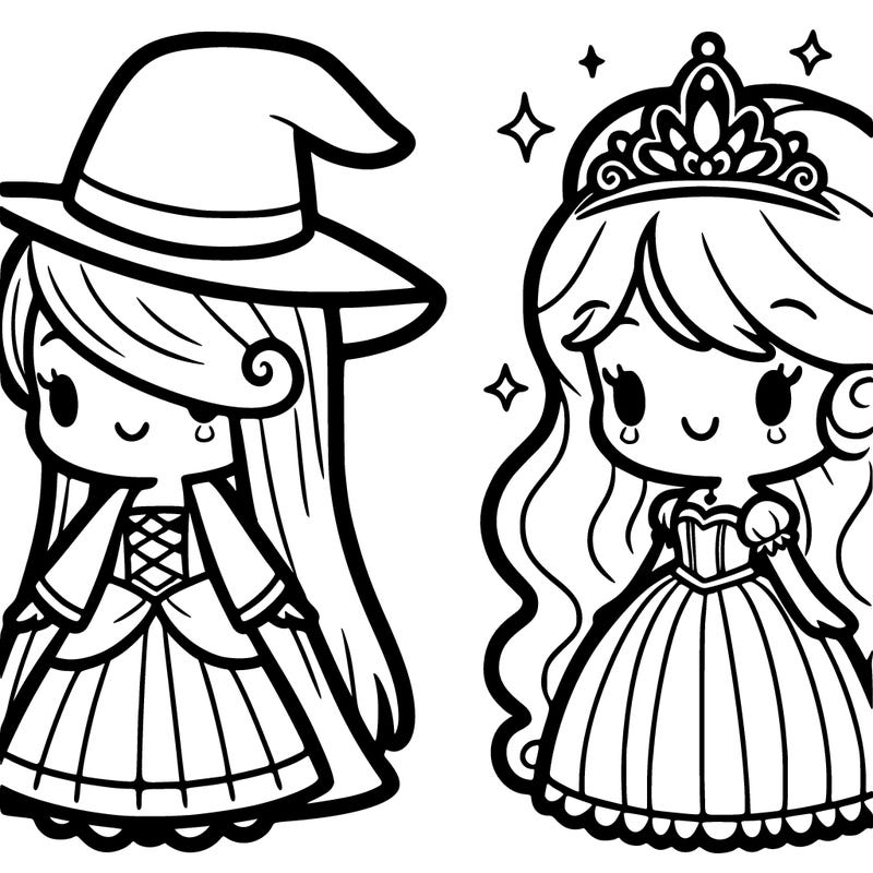 a side of a witch a side of a princess