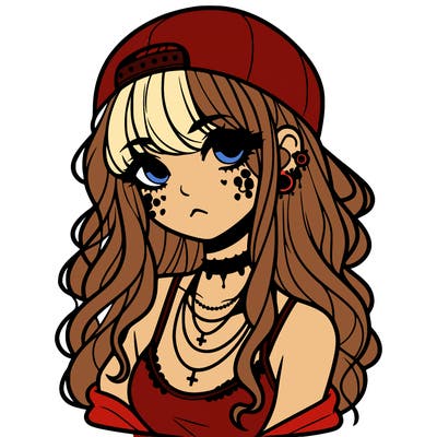 scene girl aesthetic