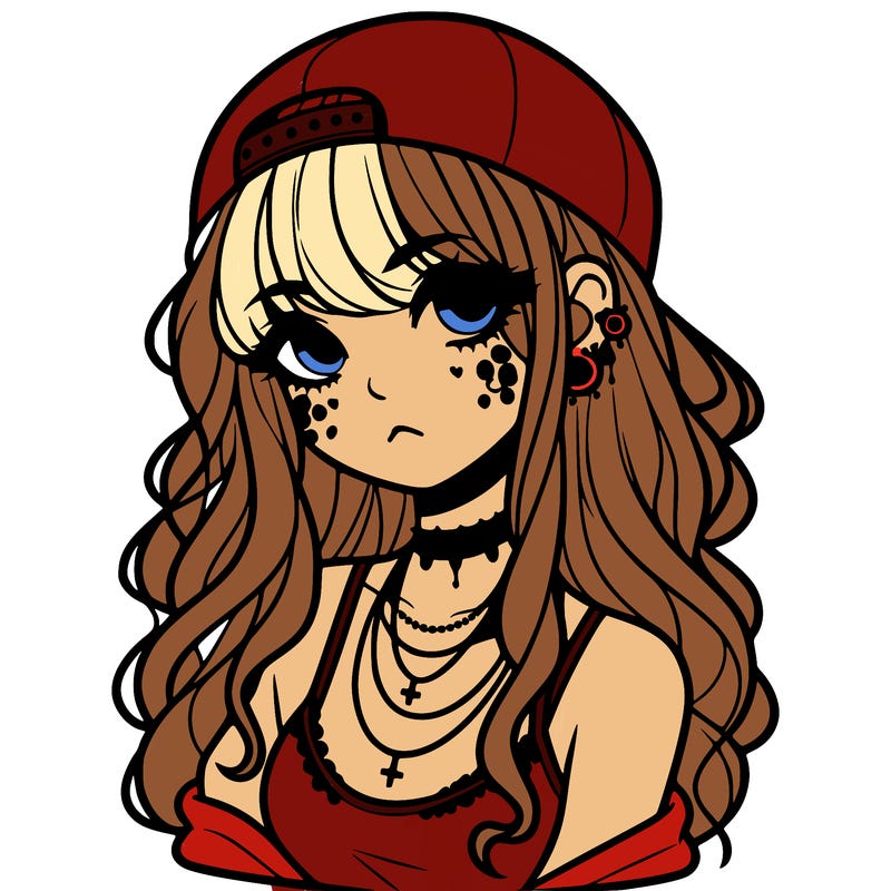 scene girl aesthetic