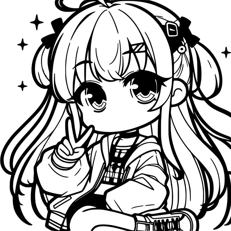 manga character girl baddie