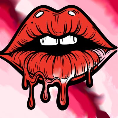 lips that look realistic and drip