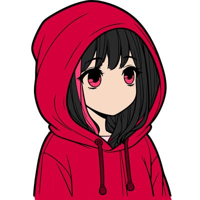 girl in a hoodie