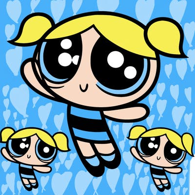 powerpuff girls bubbles