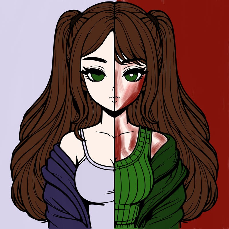 realistic girl split