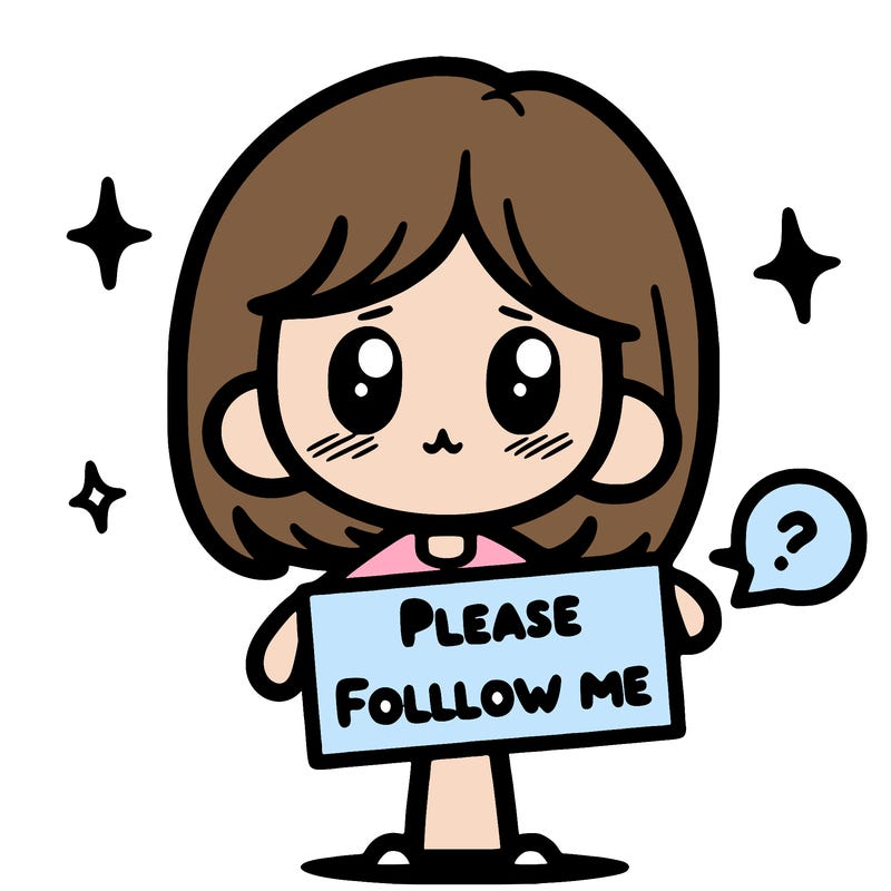 please follow me