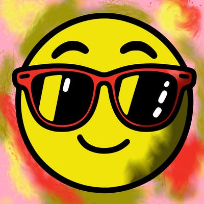 emoji with sunglasses