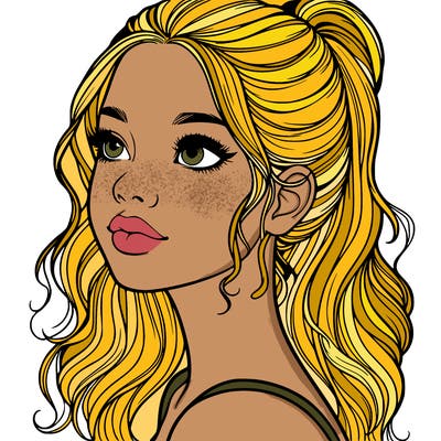 beautiful realistic girl