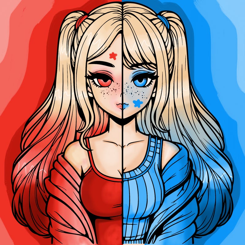 realistic girl split