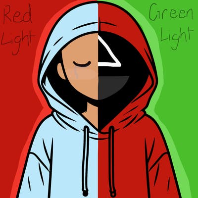 faceless girl in hoodie