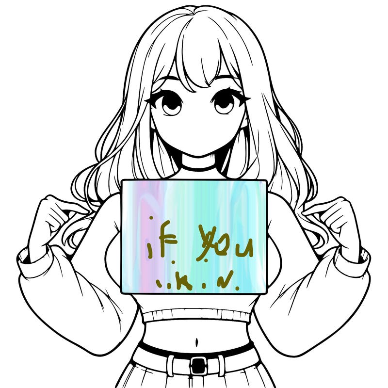 girl holding a blank sign in a long sleeve crop top