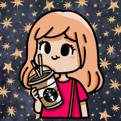girl with starbucks drink