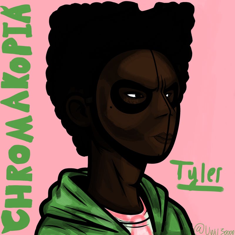 a guy with a mask that covers his eyes