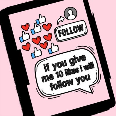 if you give me 10 likes i will follow you