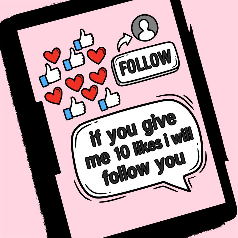if you give me 10 likes i will follow you