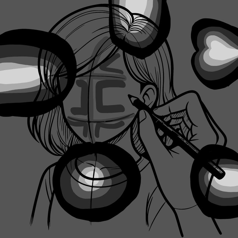 drawing a realistic person