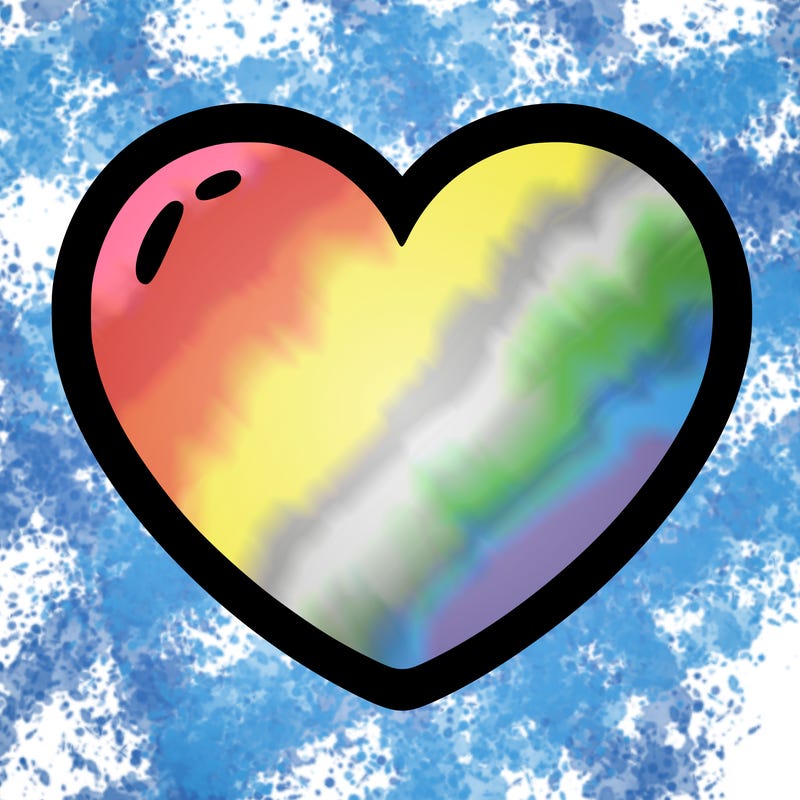 a blank heart