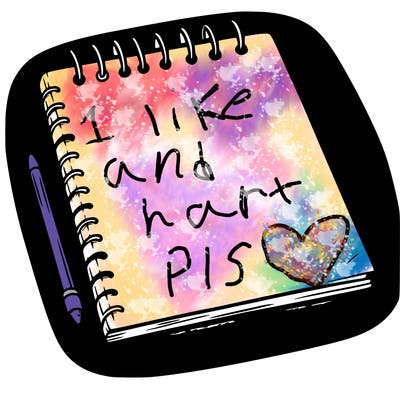 a blank sketch pad