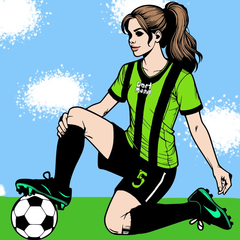 realistic soccer girl