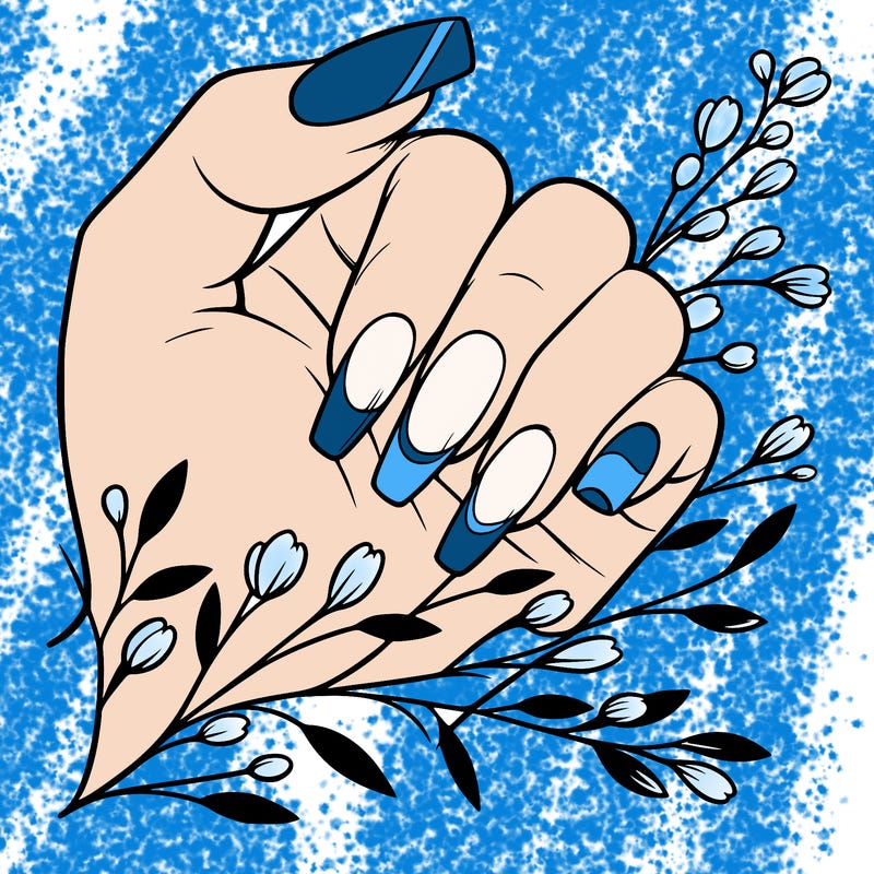 nails with french tip