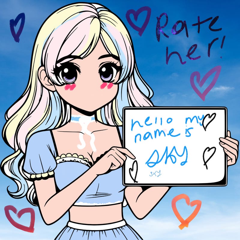 realistic pretty girl holding blank sign