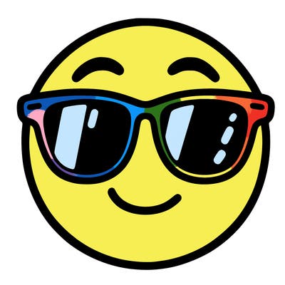 emoji with sunglasses