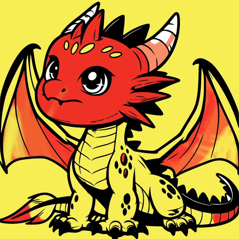 fierce baby night dragon
