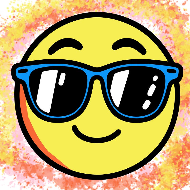 emoji with sunglasses