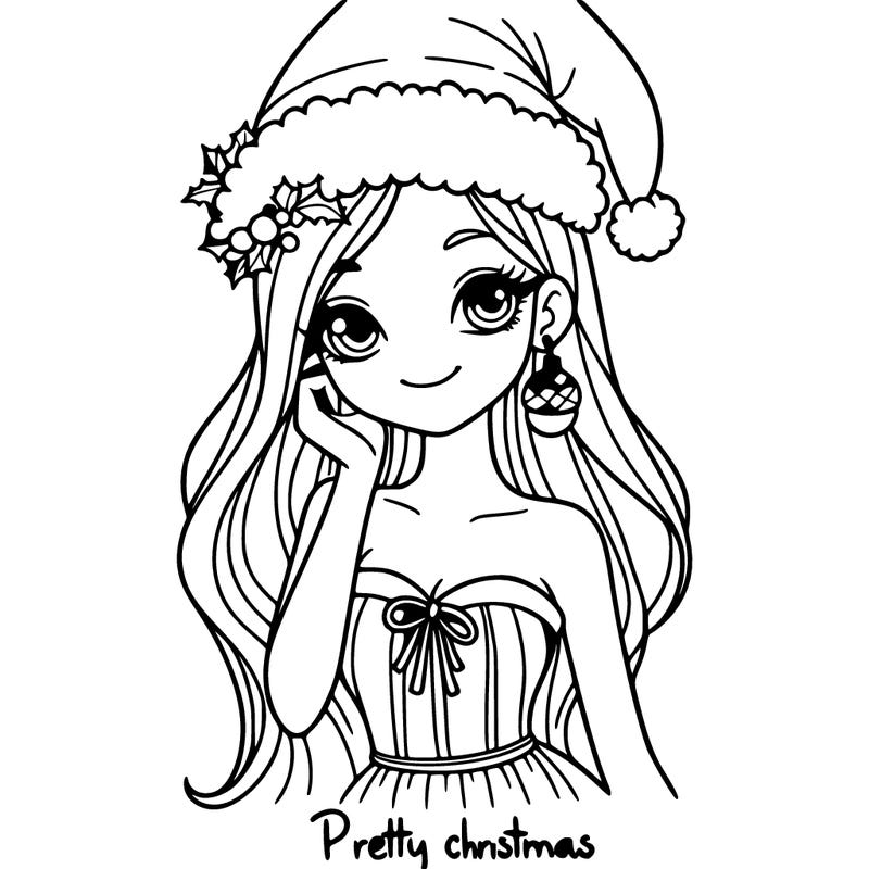 pretty christmas woman